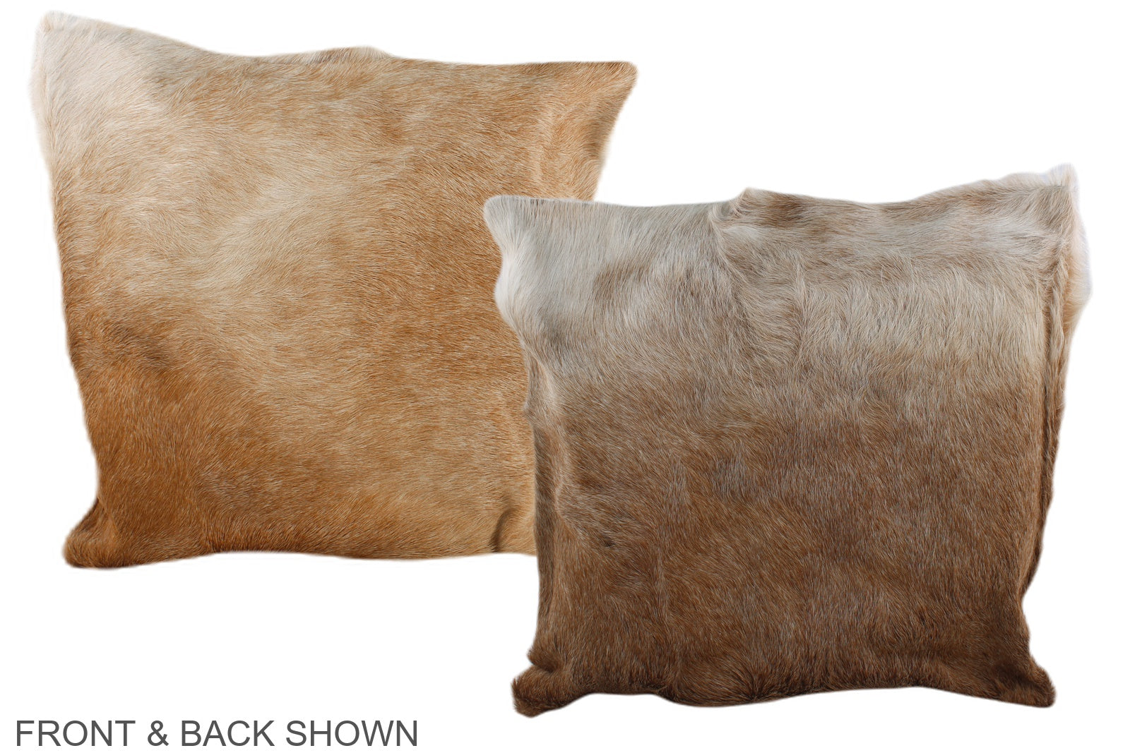 Caramel Cowhide Pillow #A35378