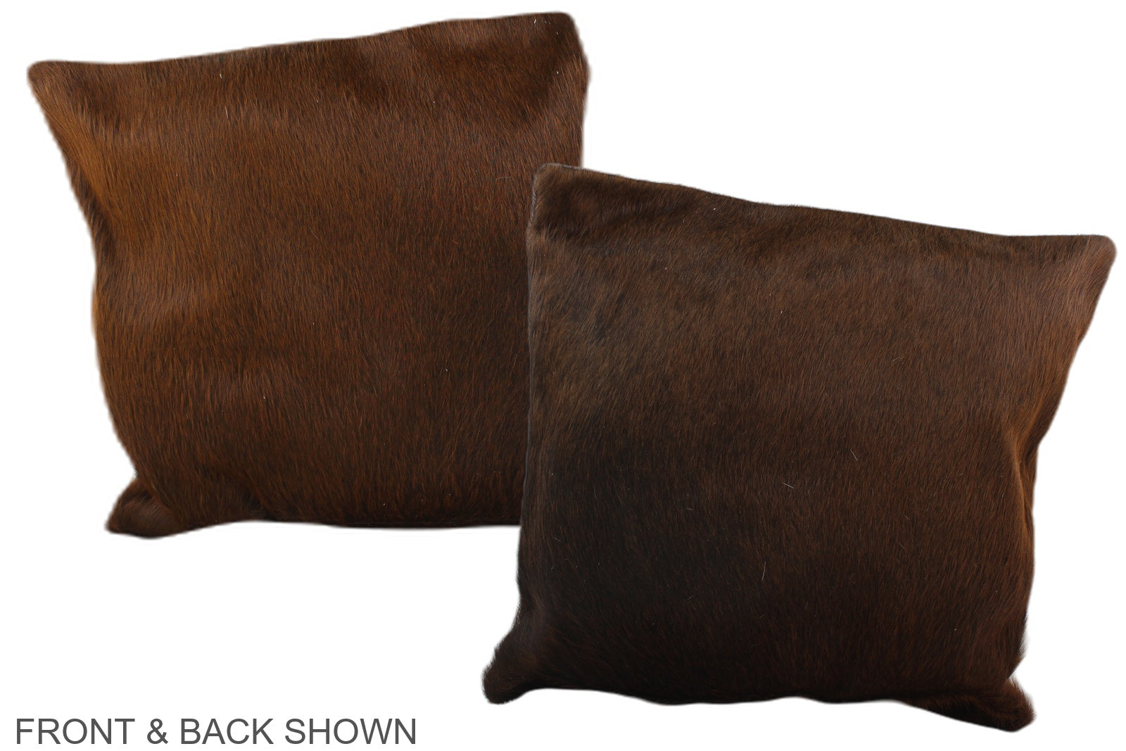 Brown with Red Cowhide Pillow #A35517