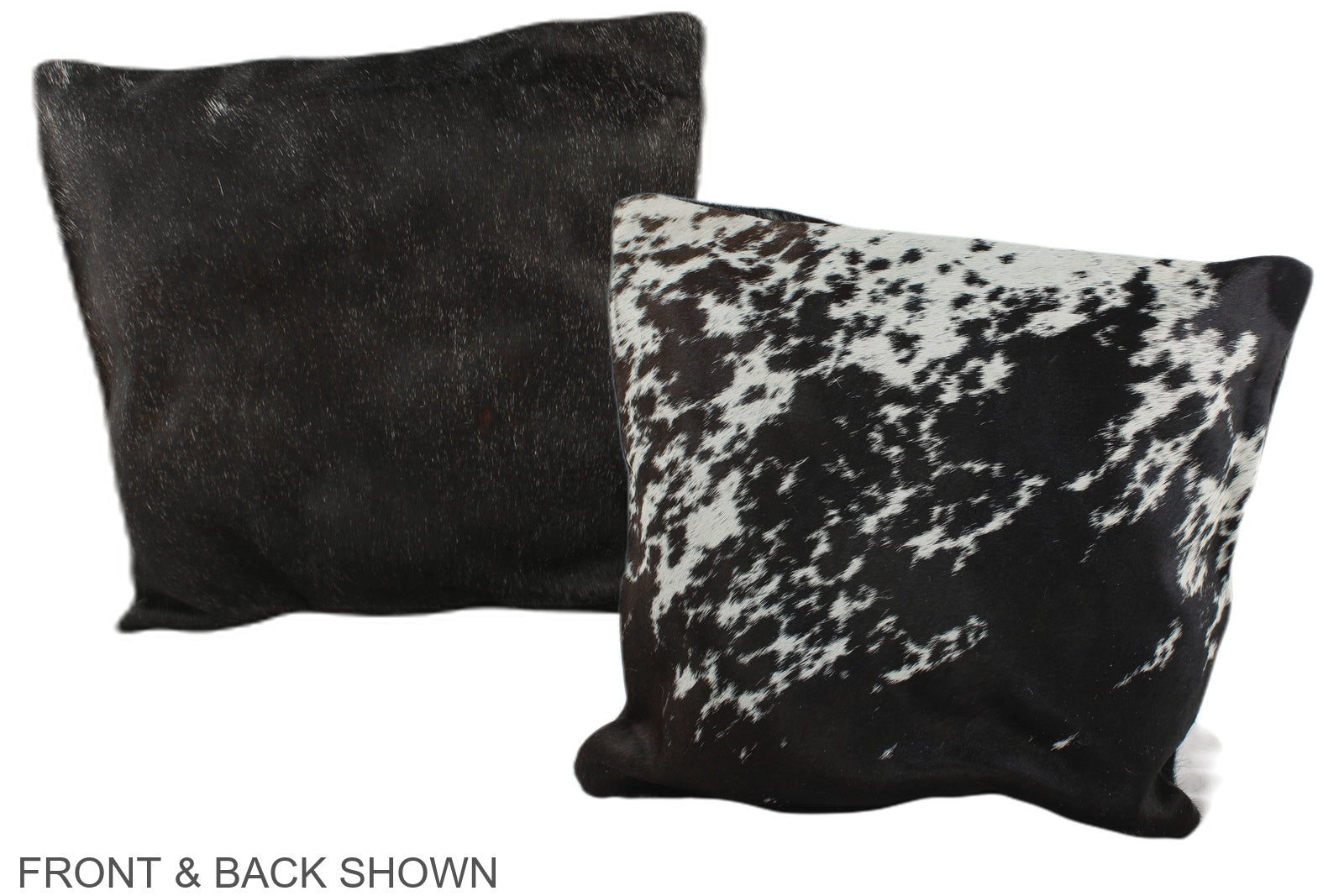 Black and White Cowhide Pillow #A35579