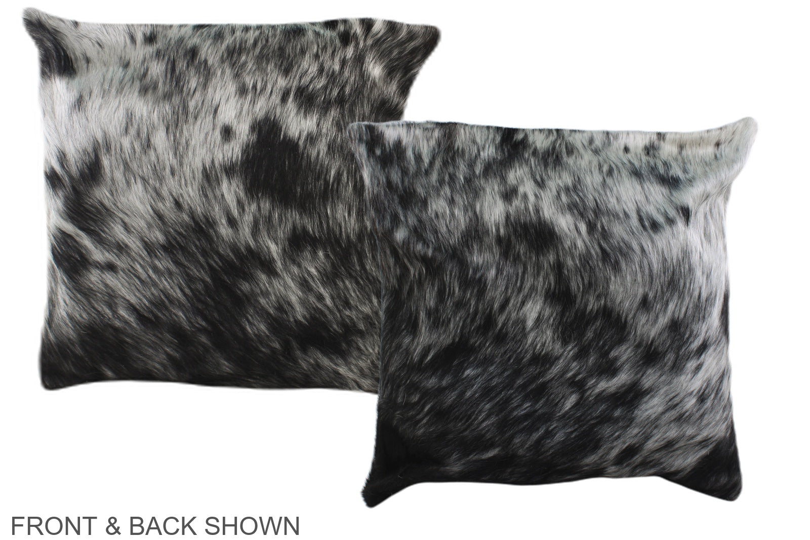 Black and White Cowhide Pillow #A35649