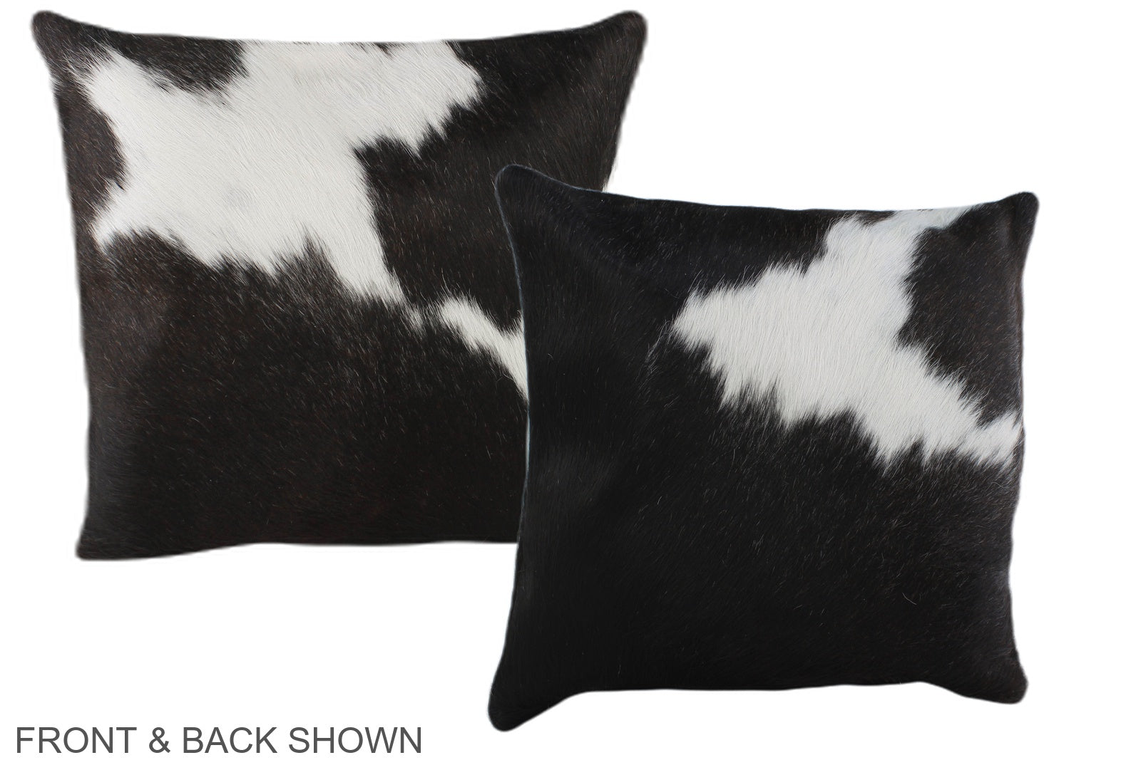 Black and White Cowhide Pillow #A35663