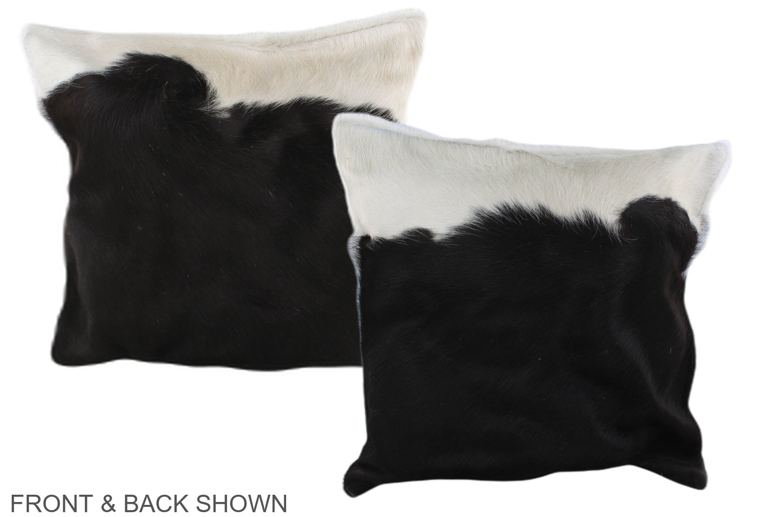 Black and White Cowhide Pillow #A35665