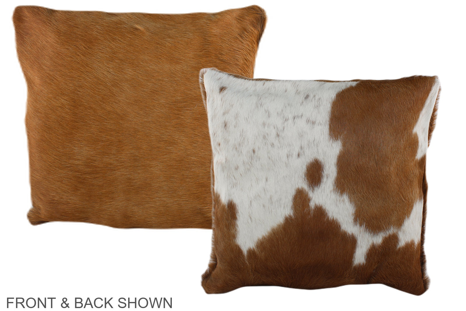 Brown and White Cowhide Pillow #A35711