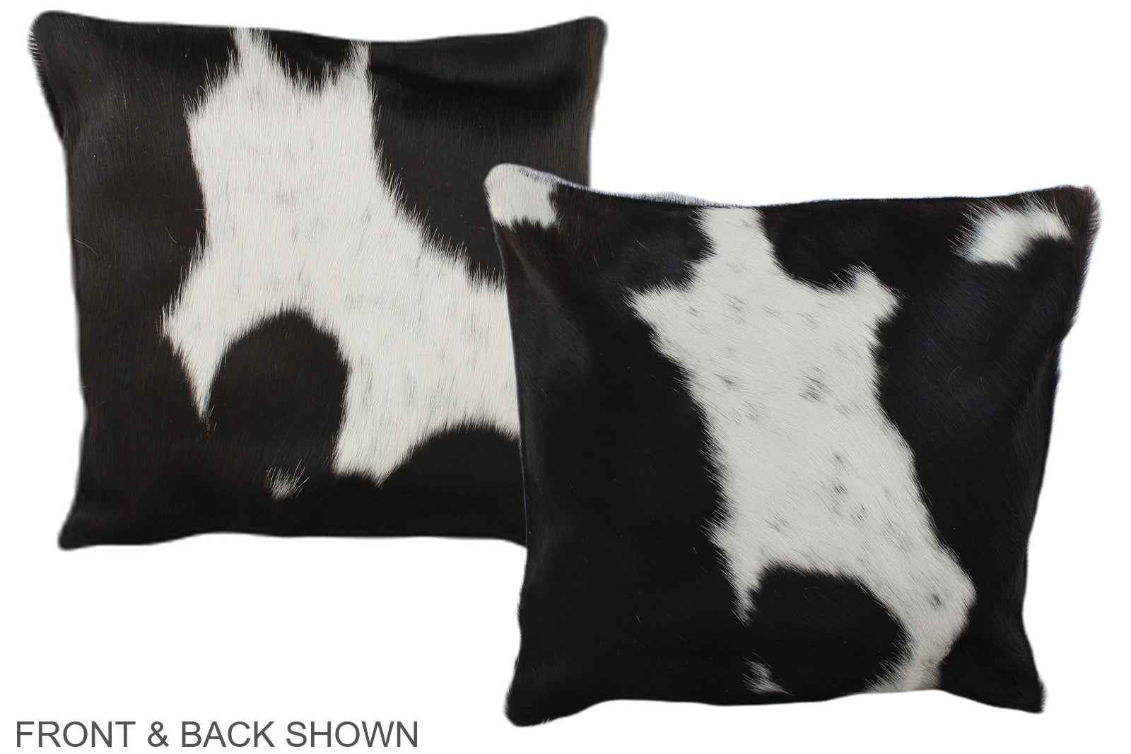 Black and White Cowhide Pillow #A35739