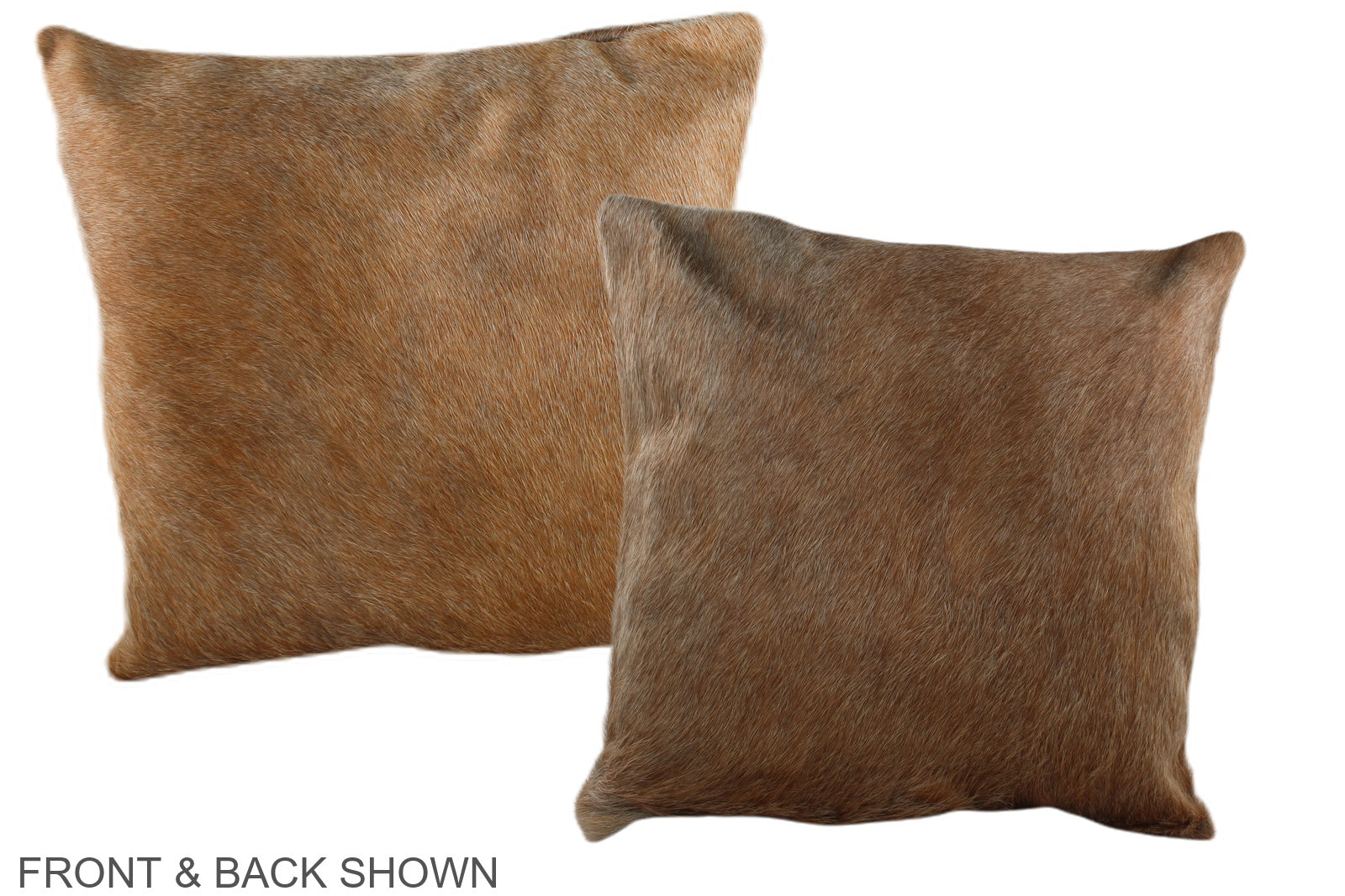 Caramel Cowhide Pillow #A35777