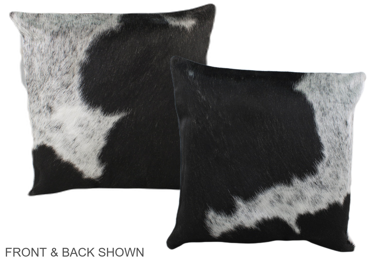 Black and White Cowhide Pillow #A35787