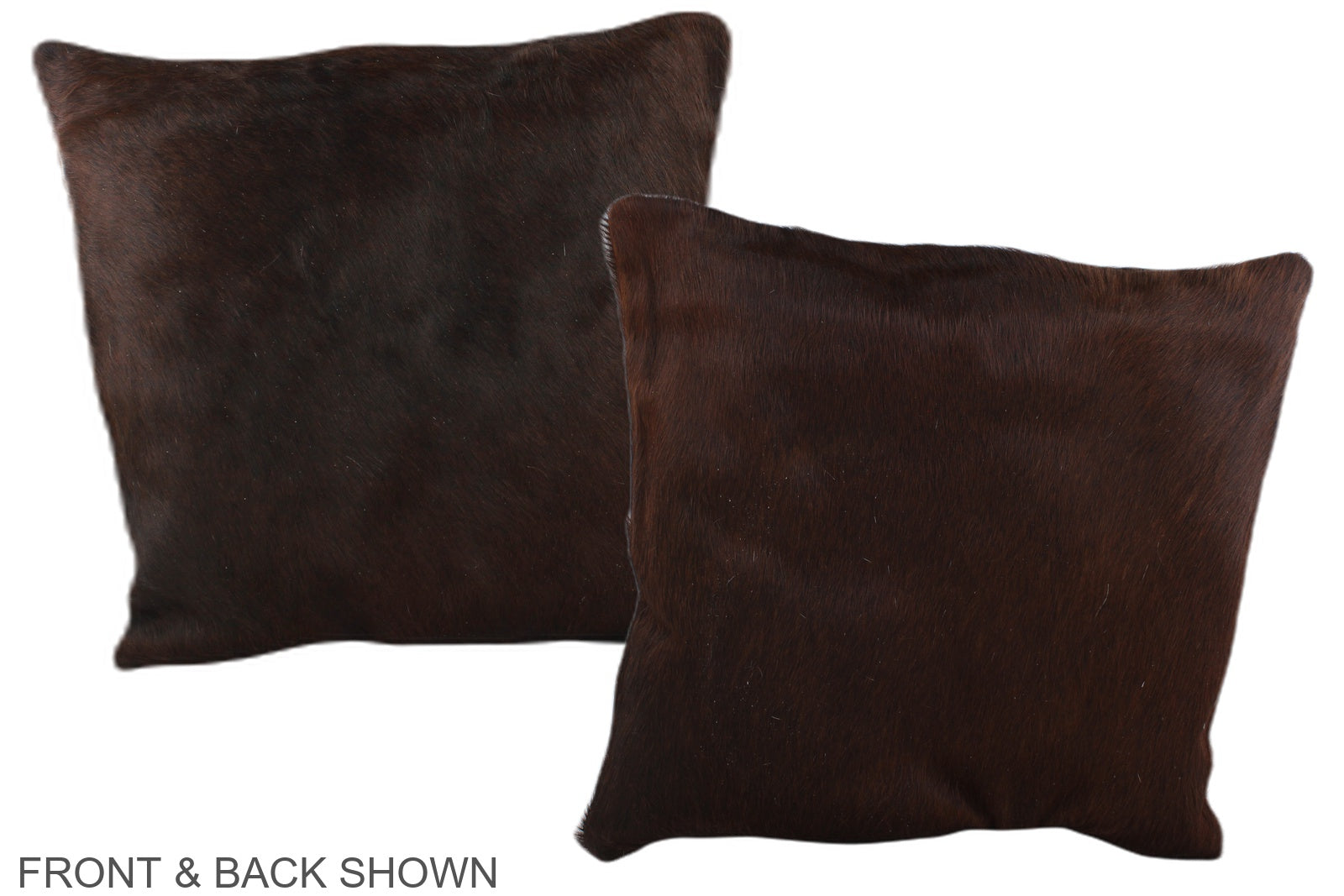 Brown with Red Cowhide Pillow #A35807