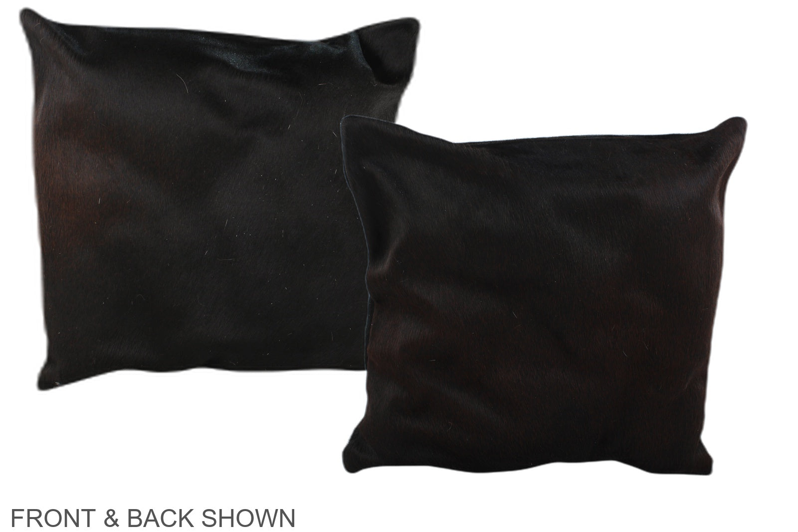 Brown with Red Cowhide Pillow #A36060