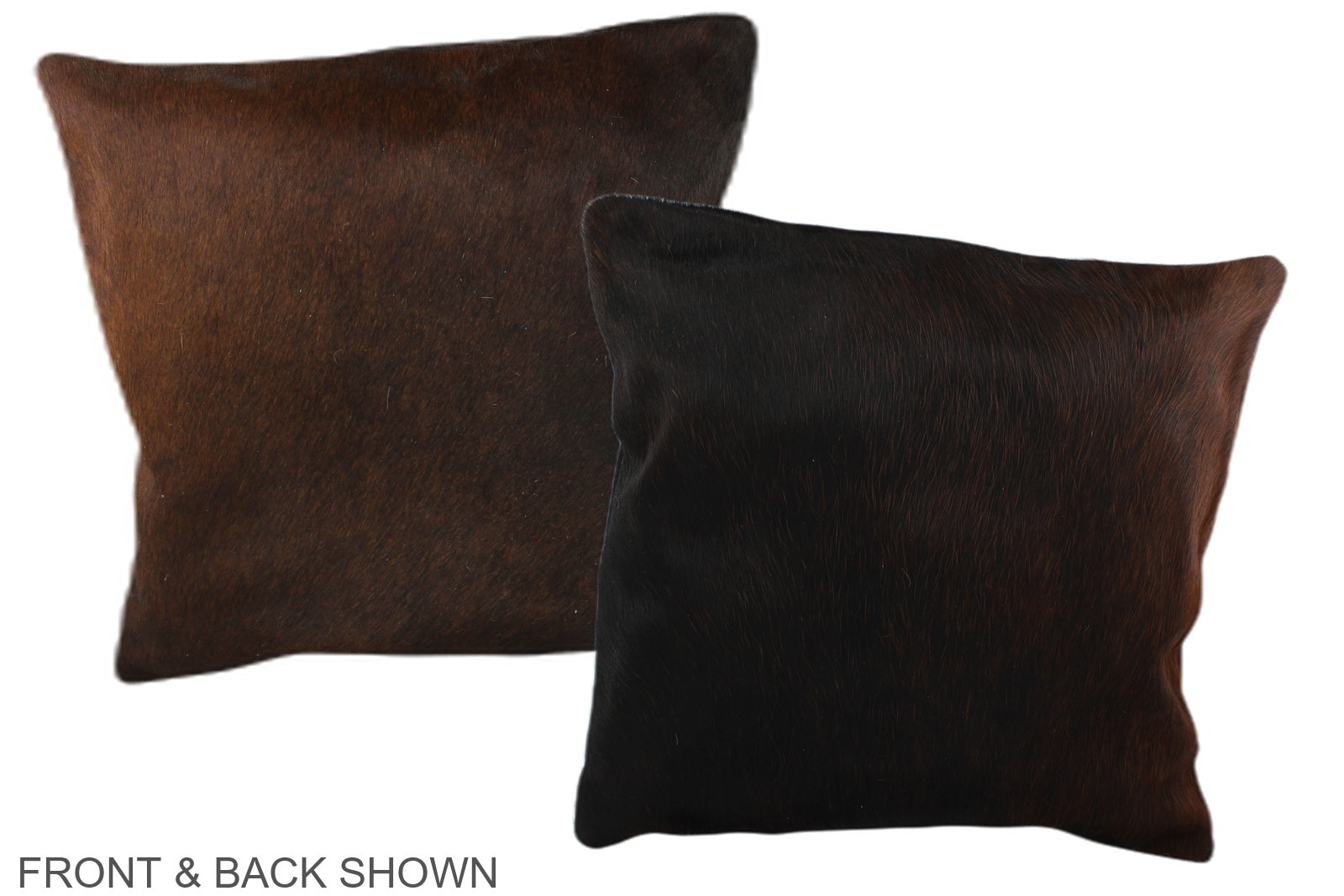 Brown with Red Cowhide Pillow #A36079