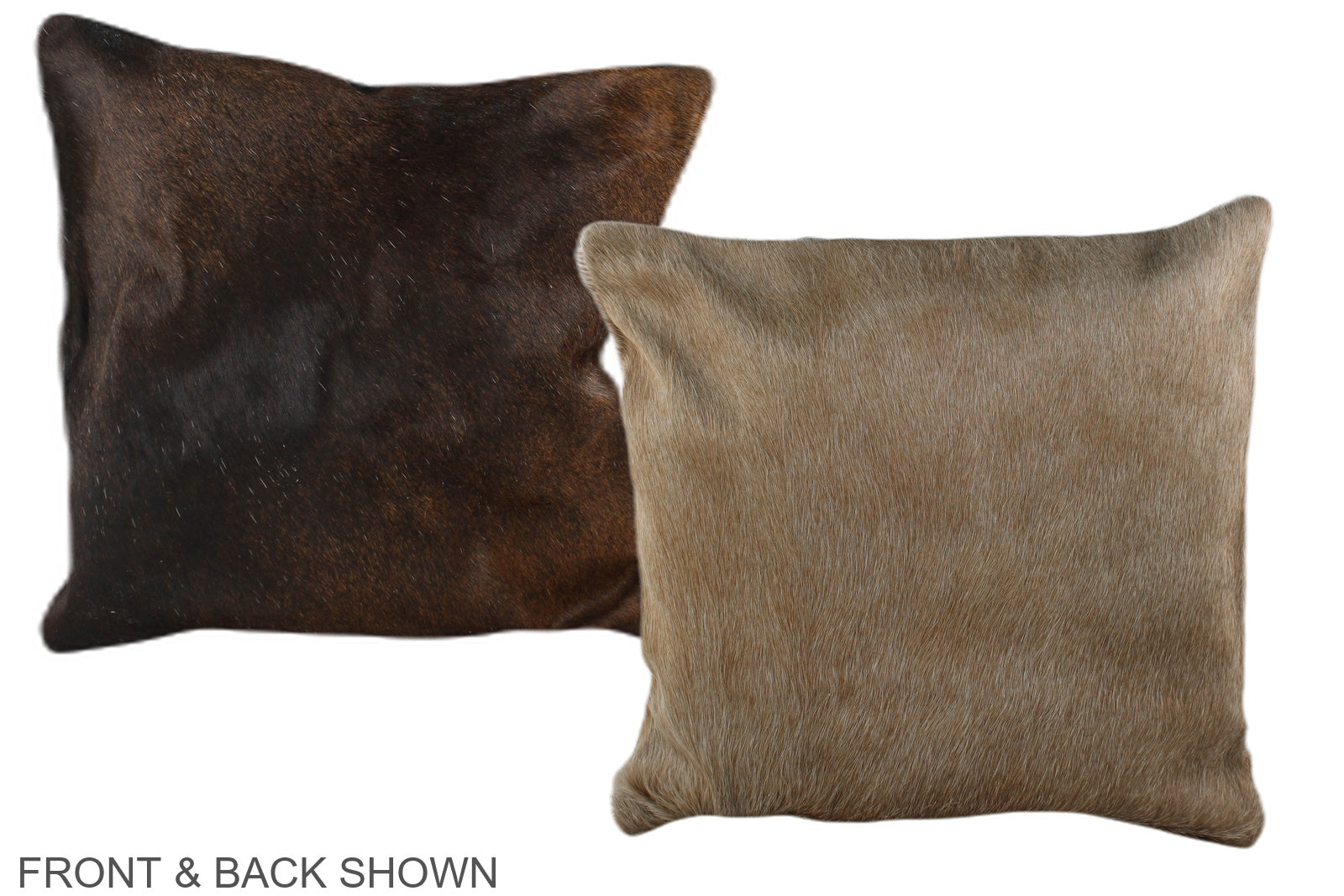 Caramel Cowhide Pillow #A36106