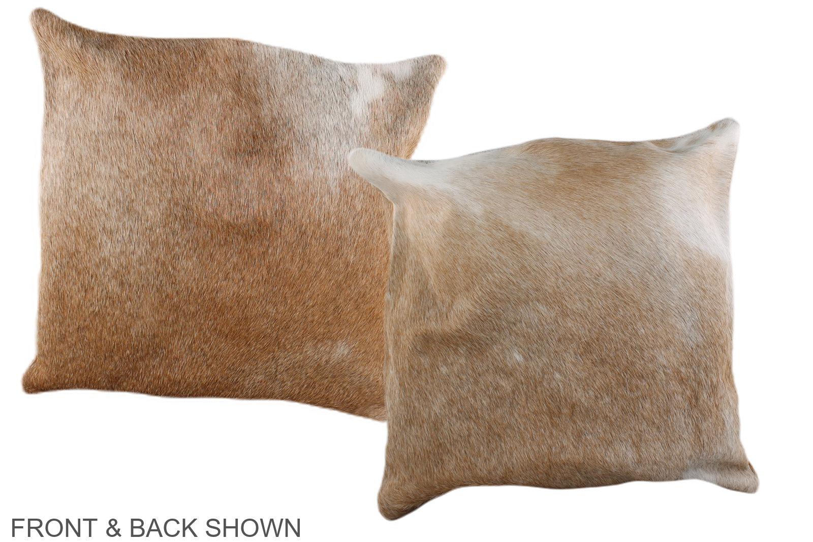 Caramel Cowhide Pillow #A36197