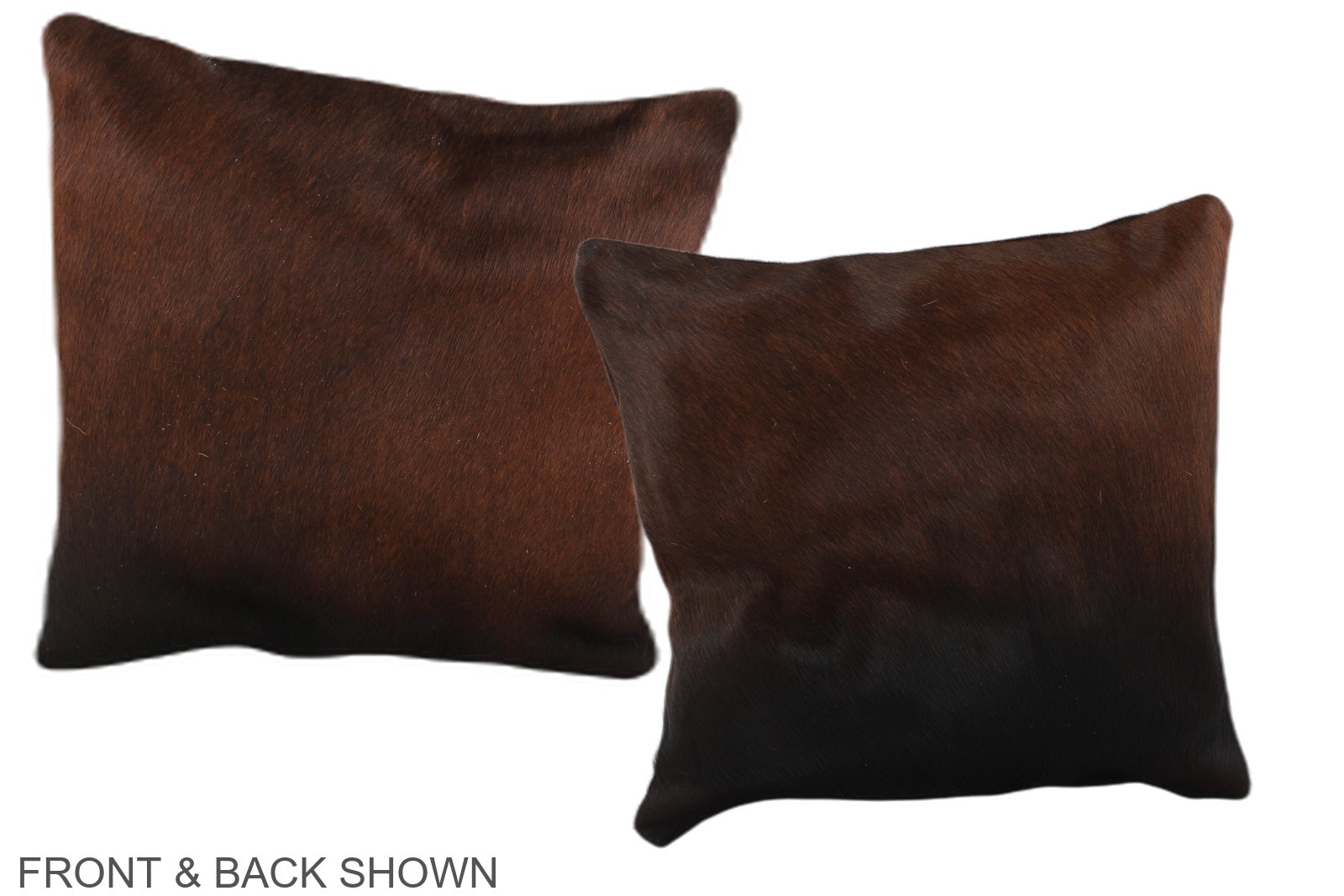 Brown with Red Cowhide Pillow #A36221