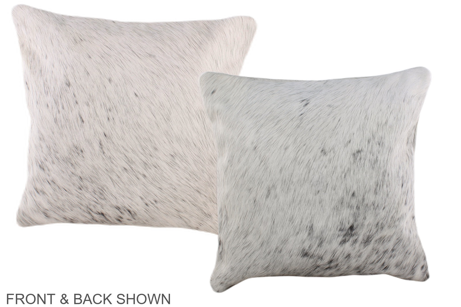 Salt and Pepper Black Cowhide Pillow #A36320