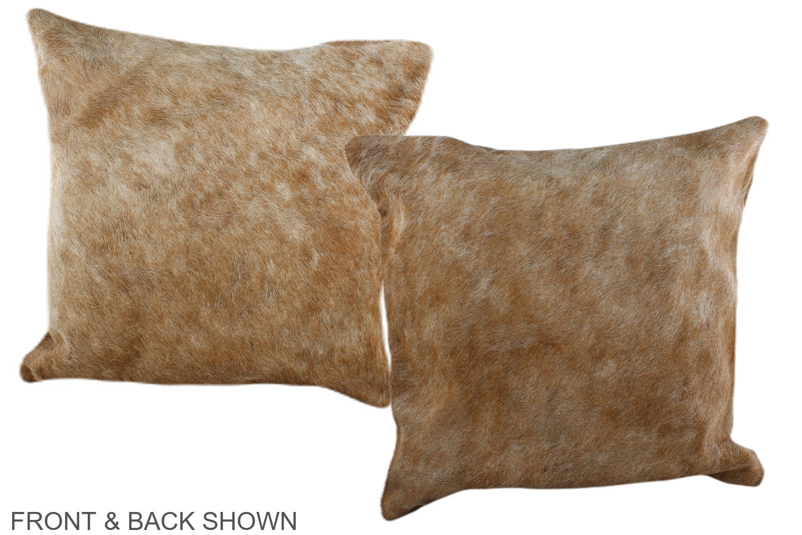 Caramel Cowhide Pillow #A36520