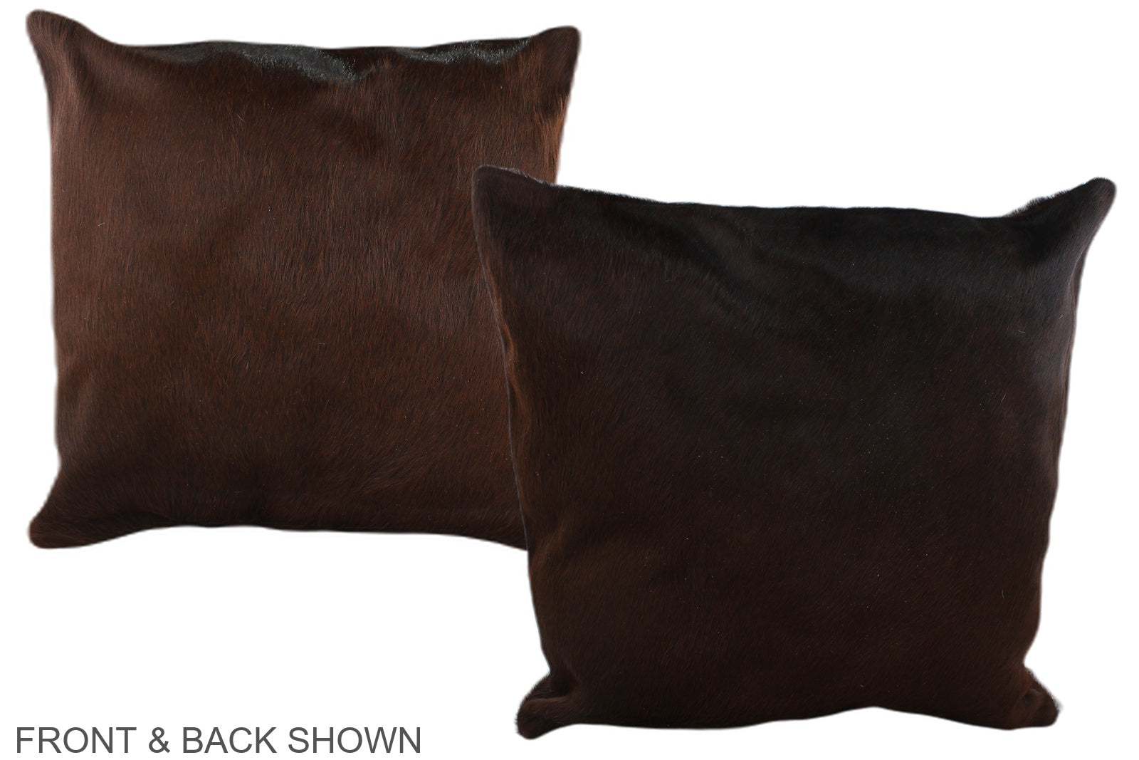 Brown with Red Cowhide Pillow #A37103