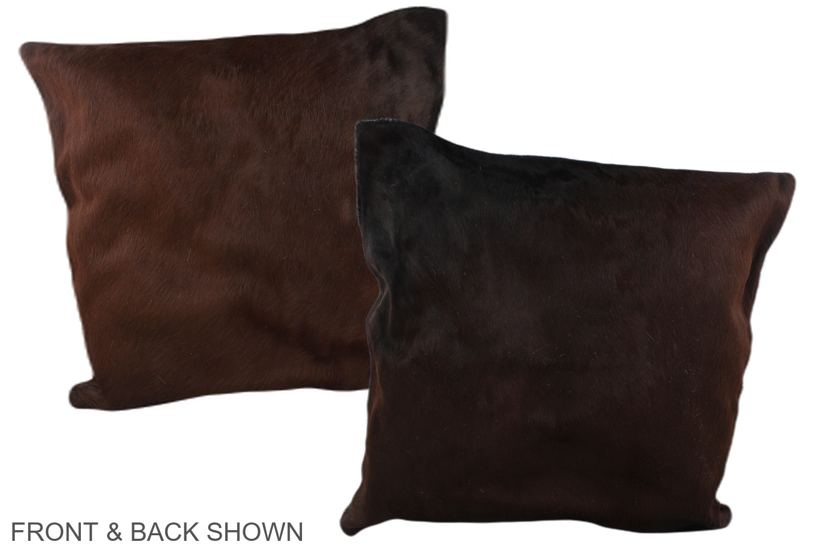 Brown with Red Cowhide Pillow #A37359