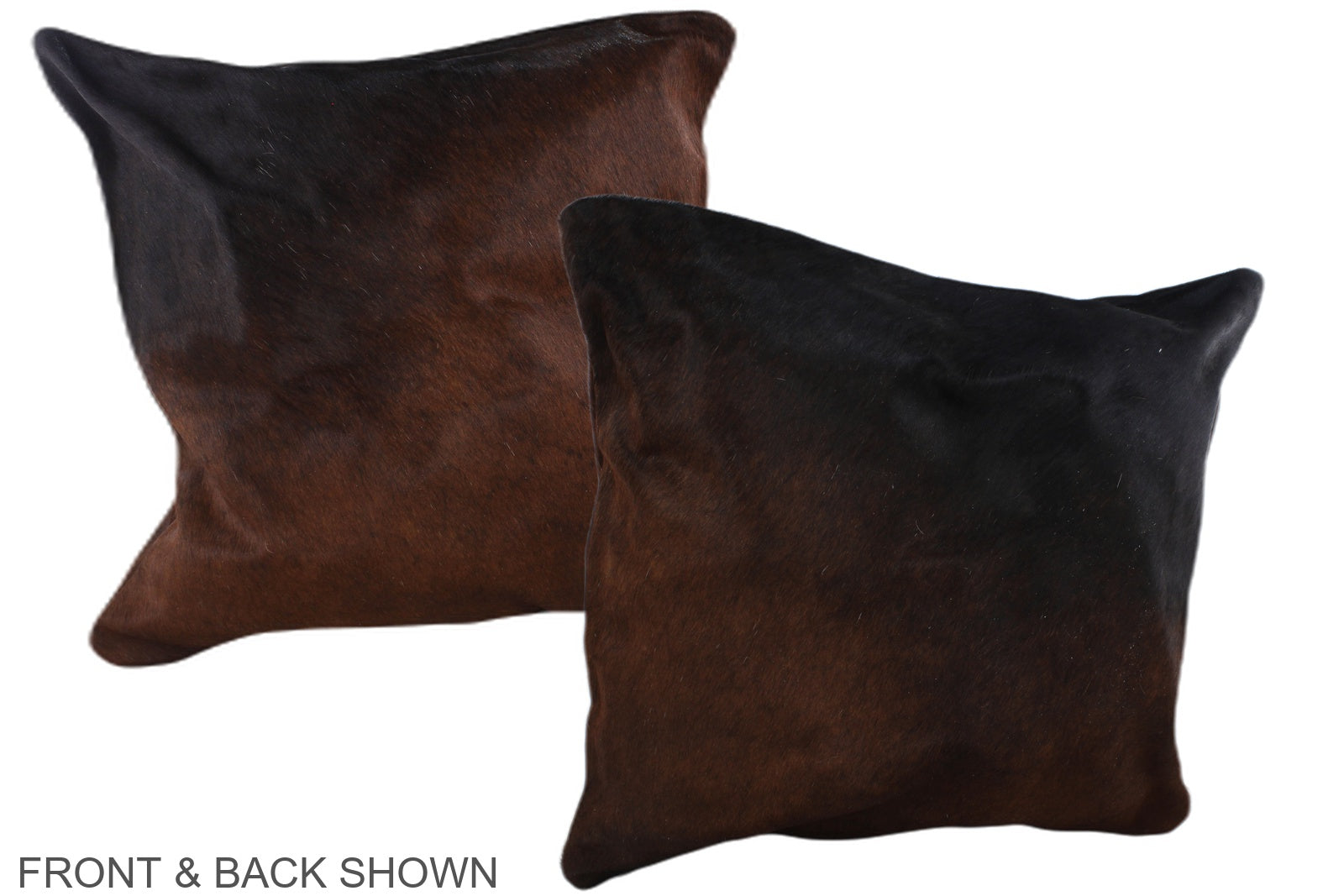 Brown with Red Cowhide Pillow #A37379