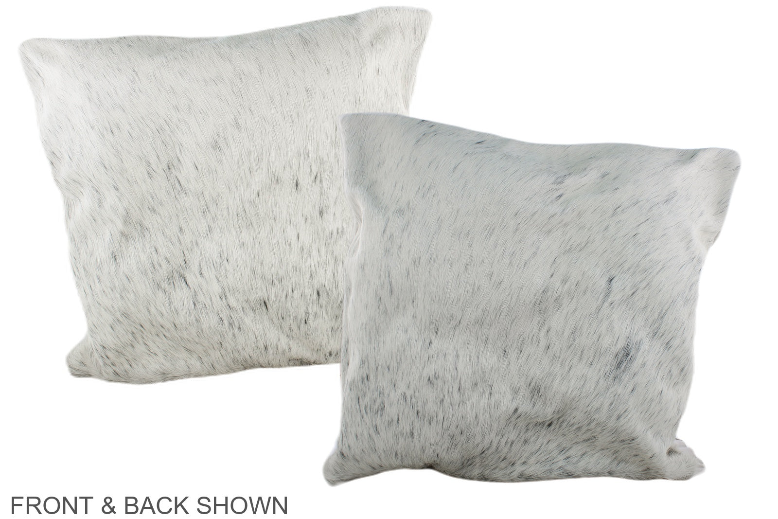 Salt and Pepper Black Cowhide Pillow #A37411