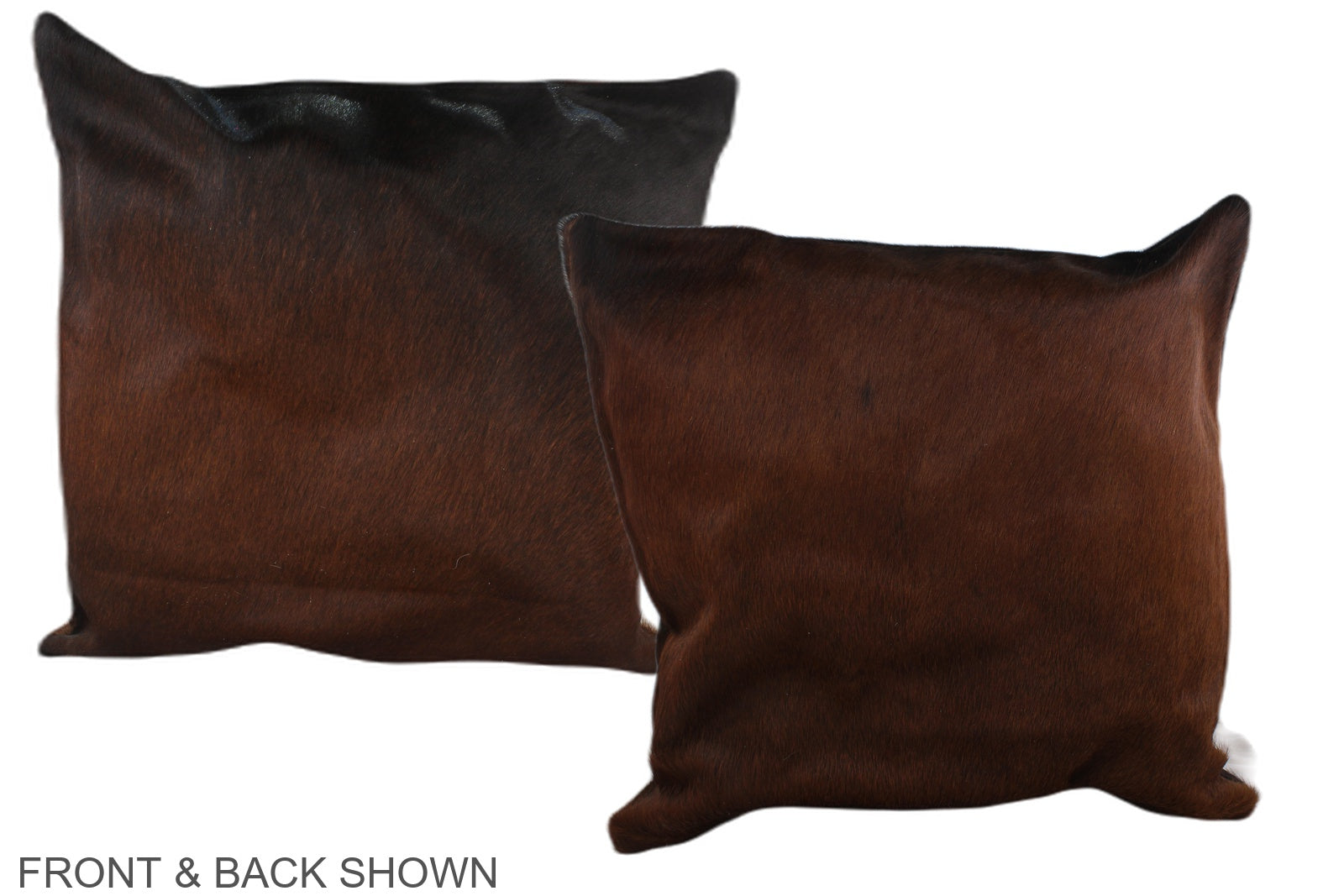 Brown with Red Cowhide Pillow #A37608