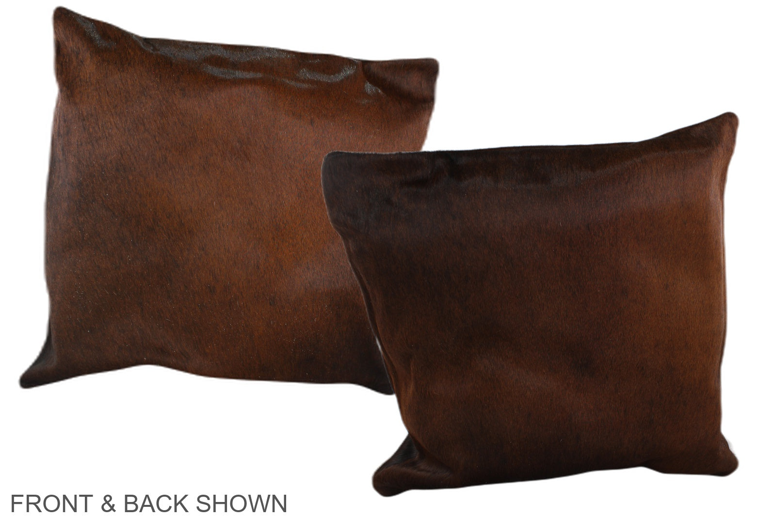 Brown with Red Cowhide Pillow #A37628