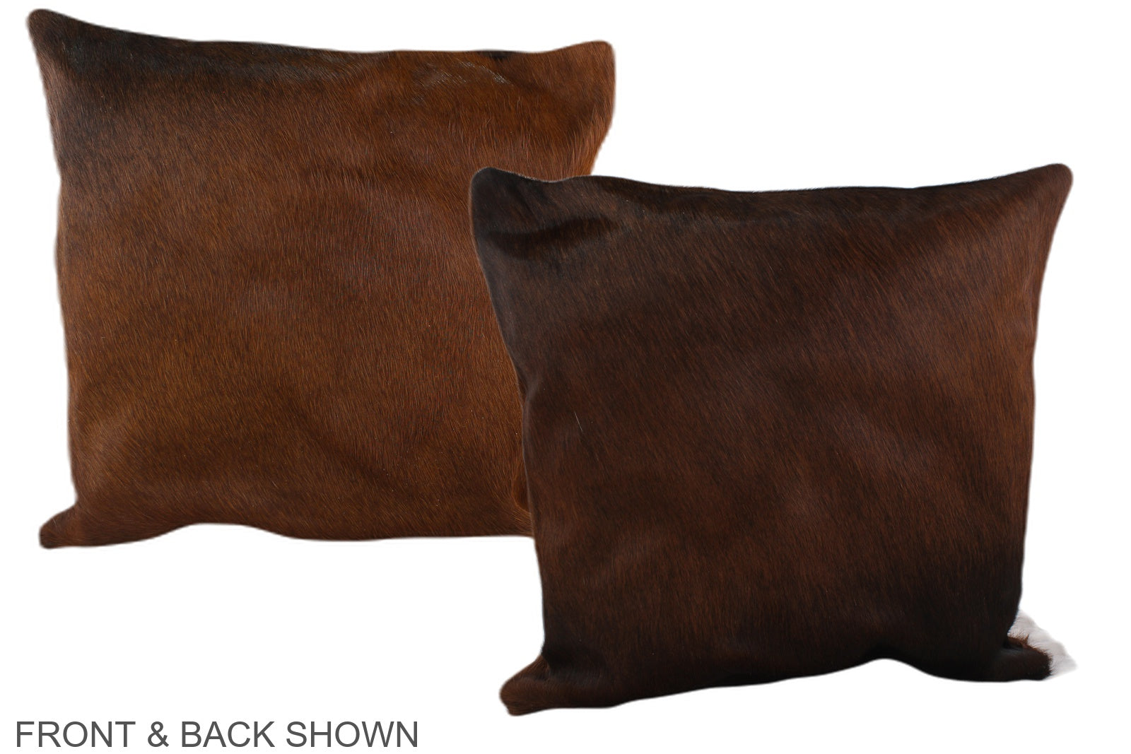 Brown with Red Cowhide Pillow #A37638