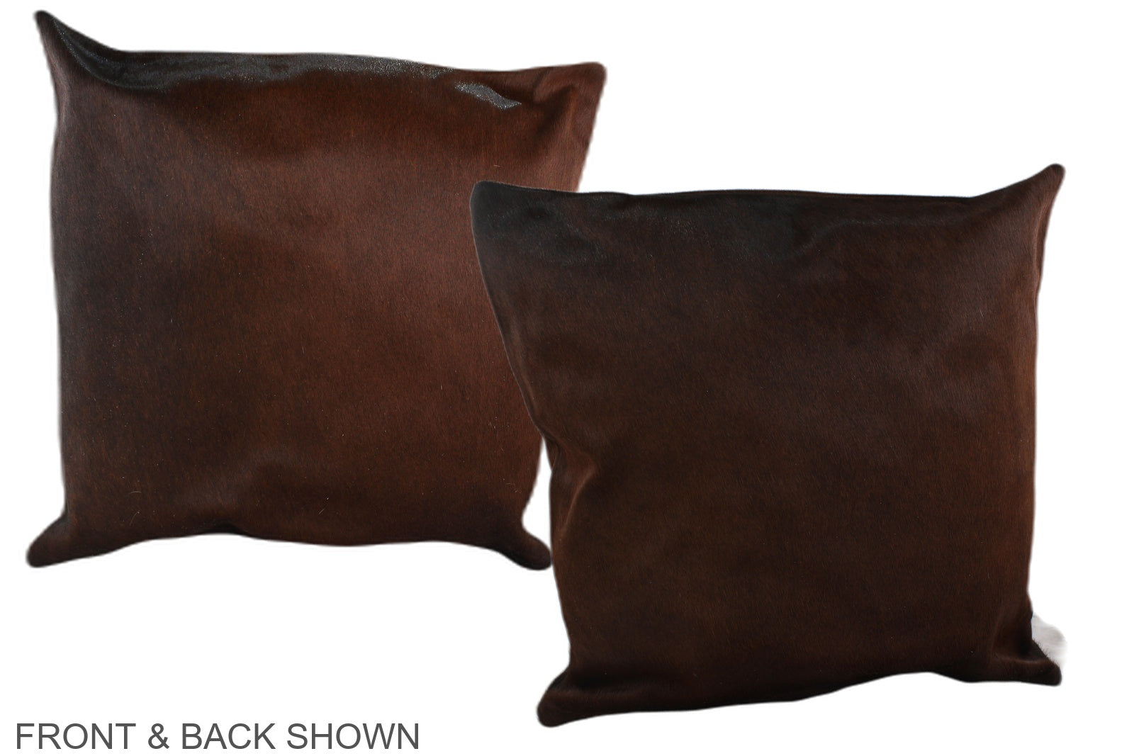 Brown with Red Cowhide Pillow #A37728