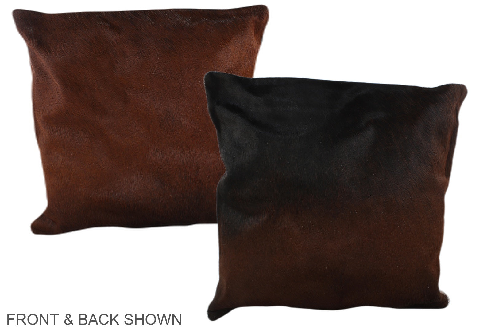 Brown with Red Cowhide Pillow #A37733