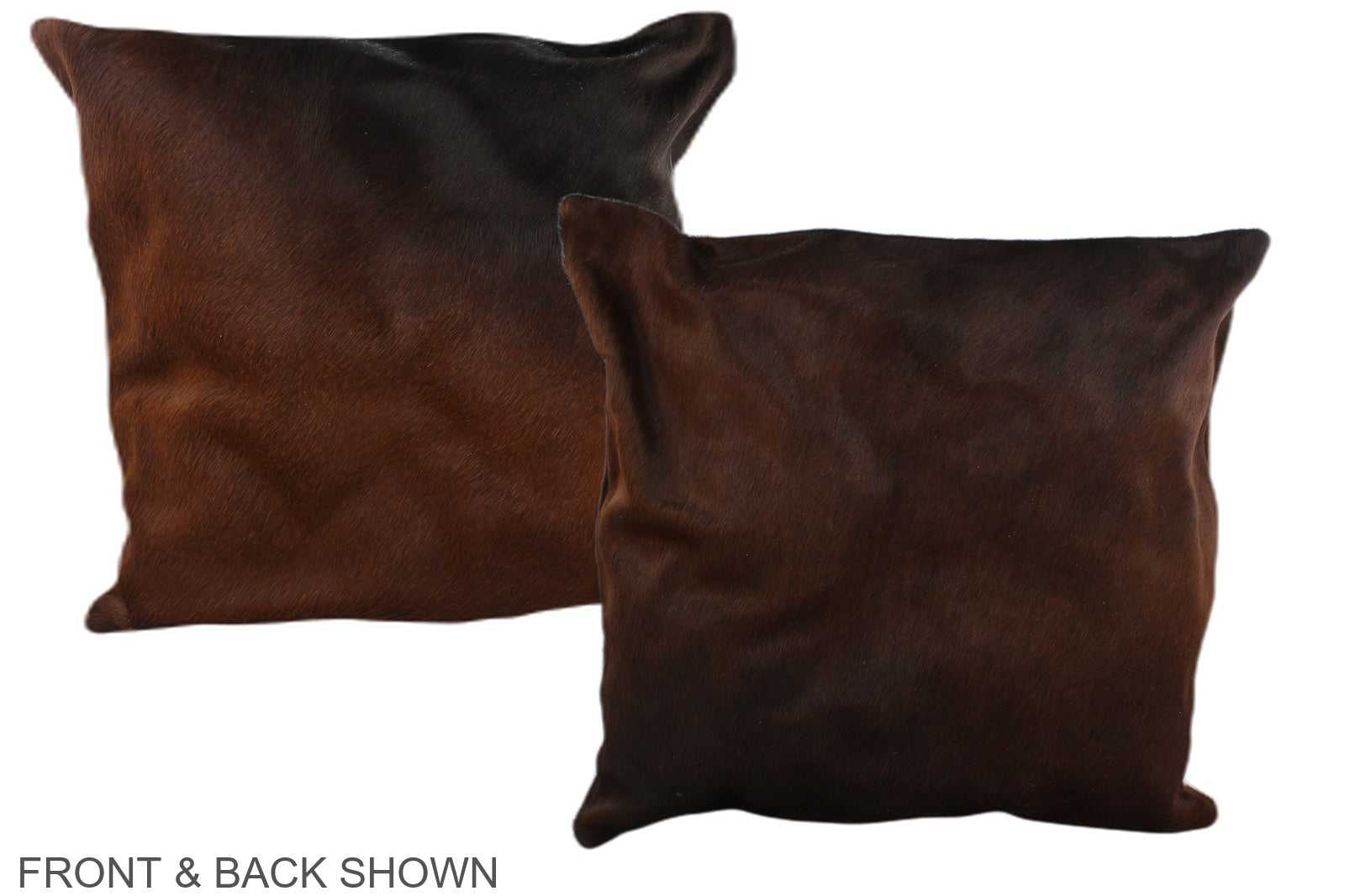 Brown with Red Cowhide Pillow #A37737