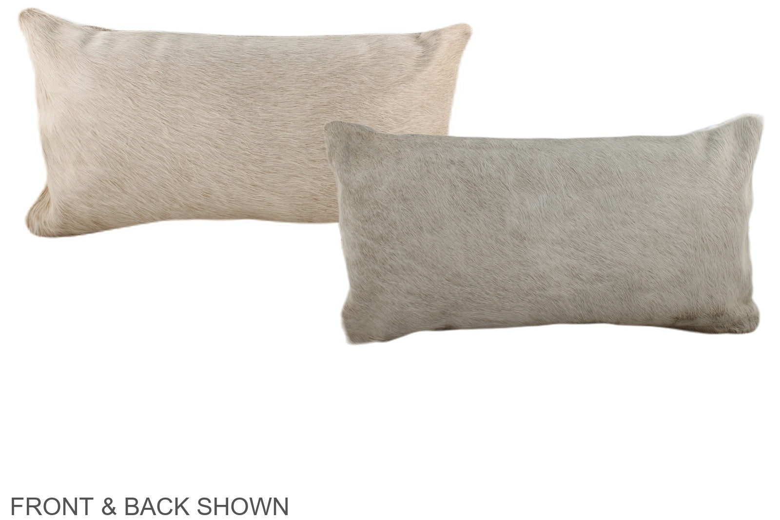 Ivory with Beige Cowhide Pillow #A37768