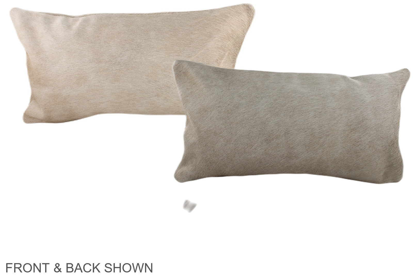 Ivory with Beige Cowhide Pillow #A37775