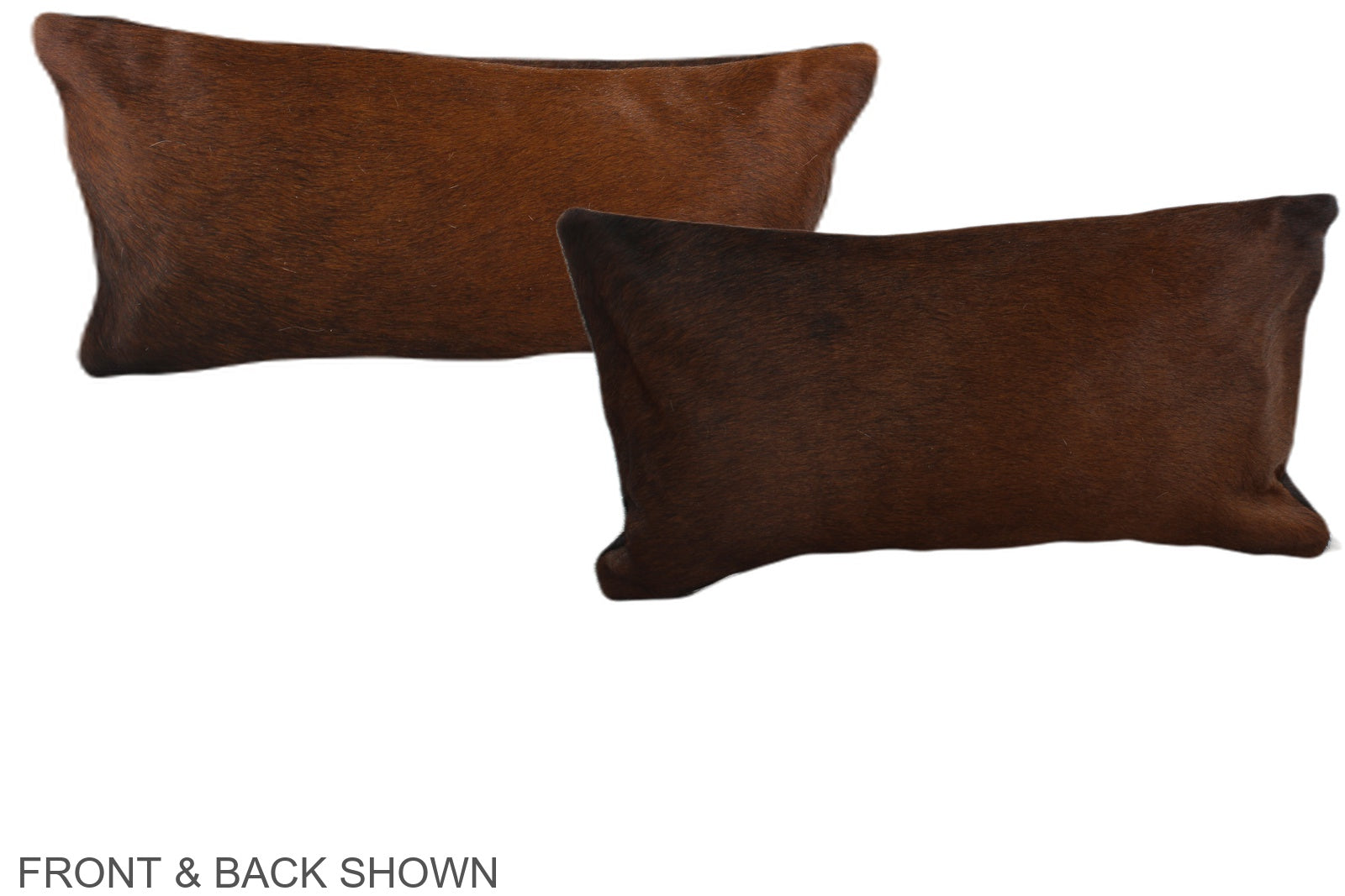 Brown with Red Cowhide Pillow #A37830