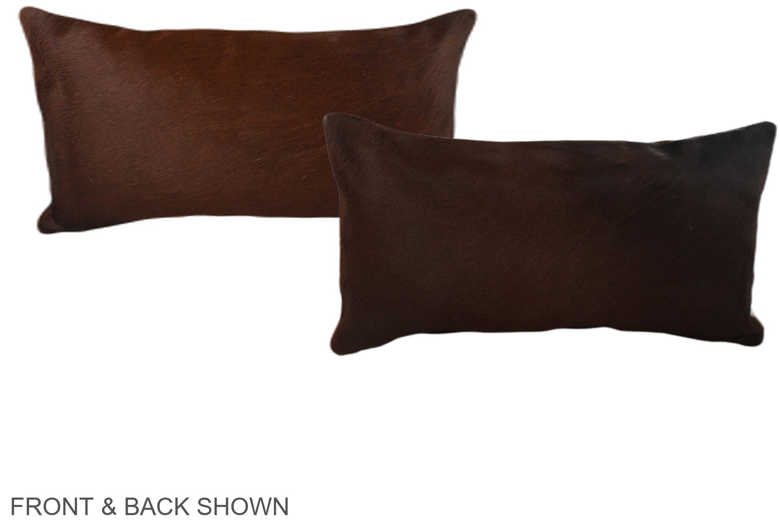 Brown with Red Cowhide Pillow #A37910