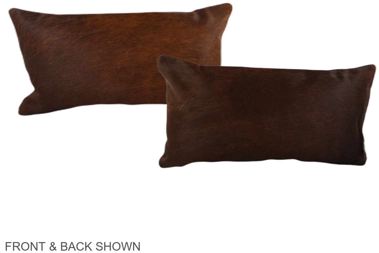 Brown with Red Cowhide Pillow #A37933