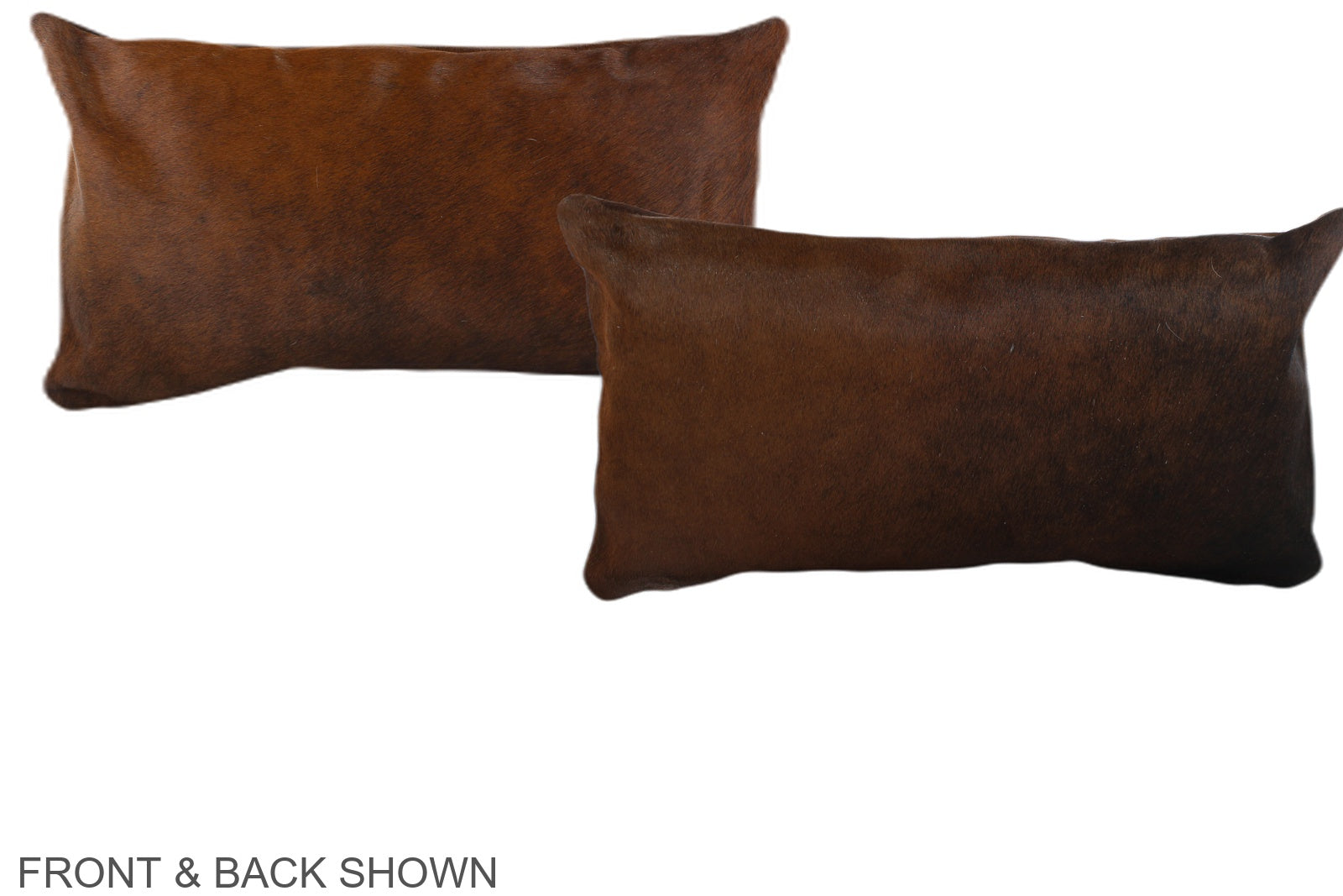 Brown with Red Cowhide Pillow #A37967