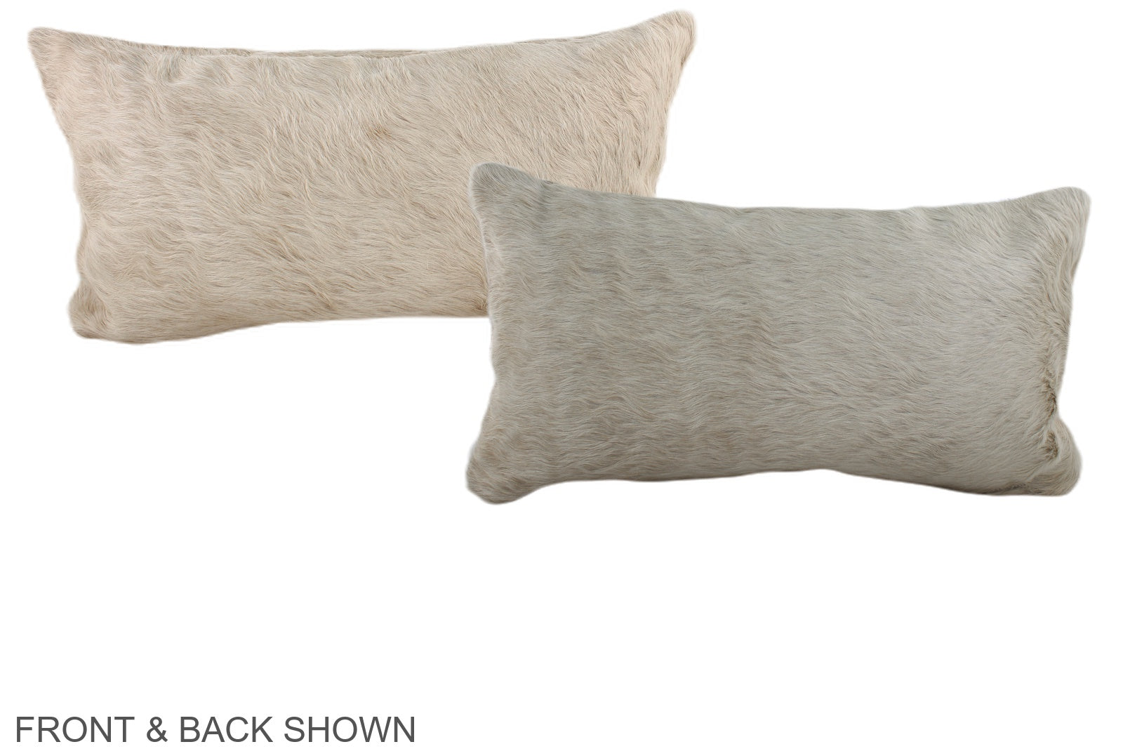 Ivory with Beige Cowhide Pillow #A37988