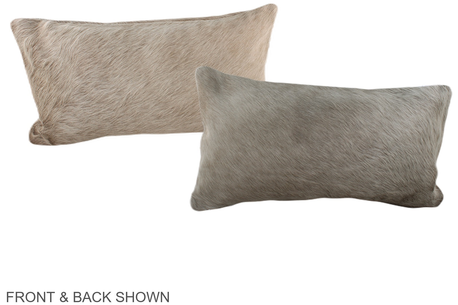 Ivory with Beige Cowhide Pillow #A38000