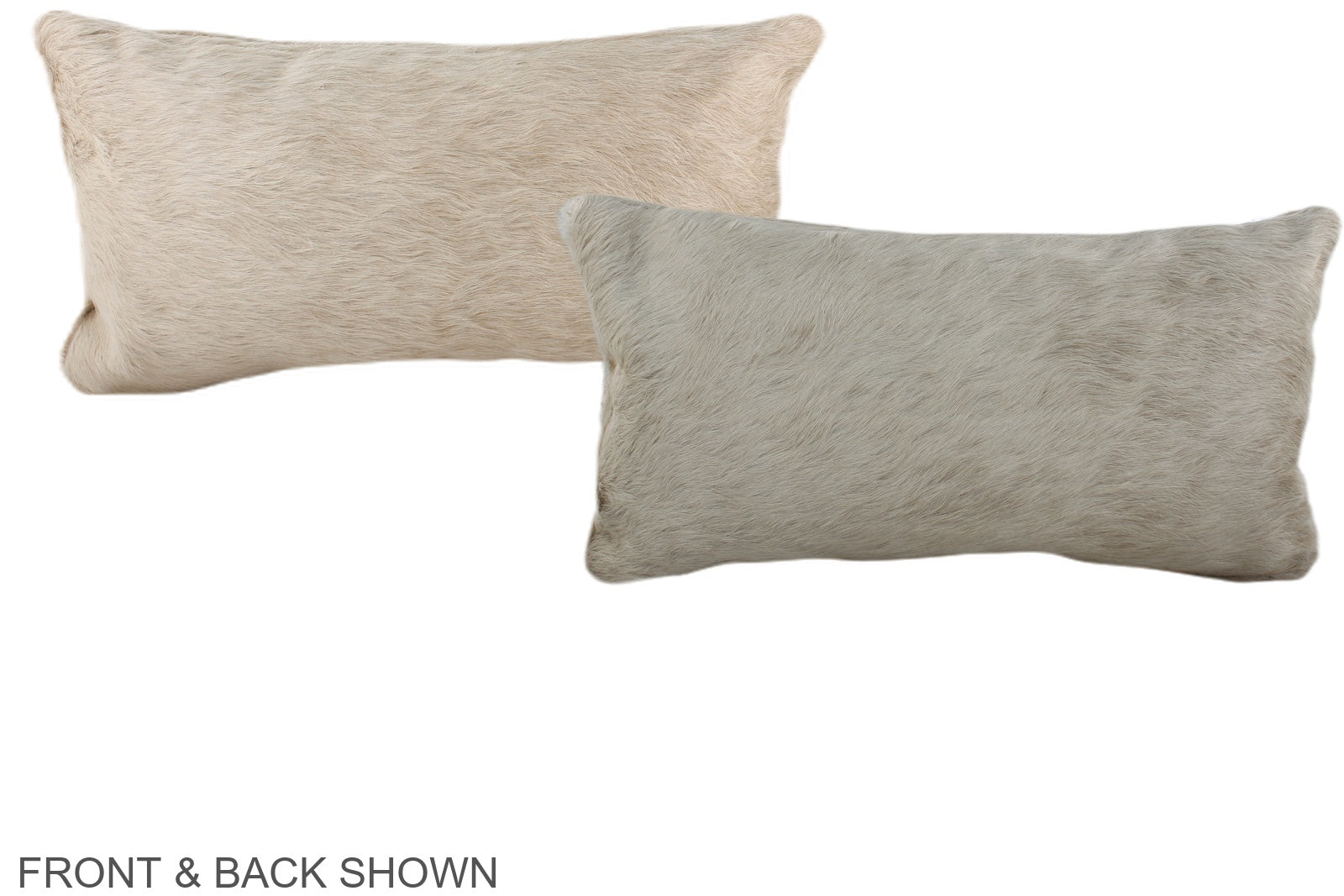 Ivory with Beige Cowhide Pillow #A38004