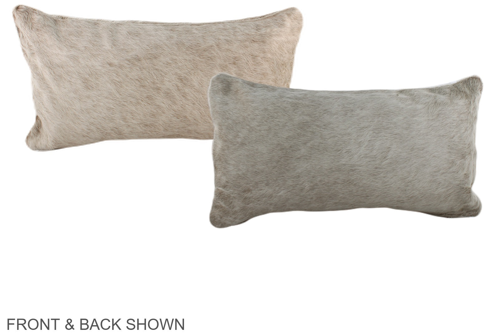 Ivory with Beige Cowhide Pillow #A38013