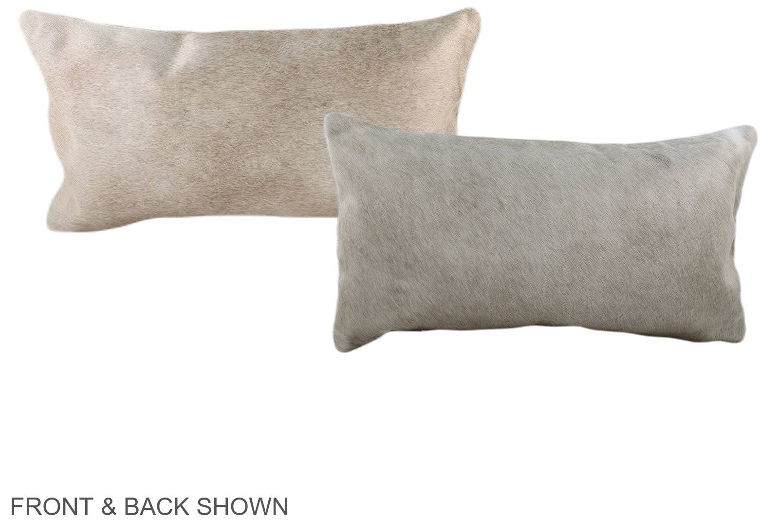 Ivory with Beige Cowhide Pillow #A38019