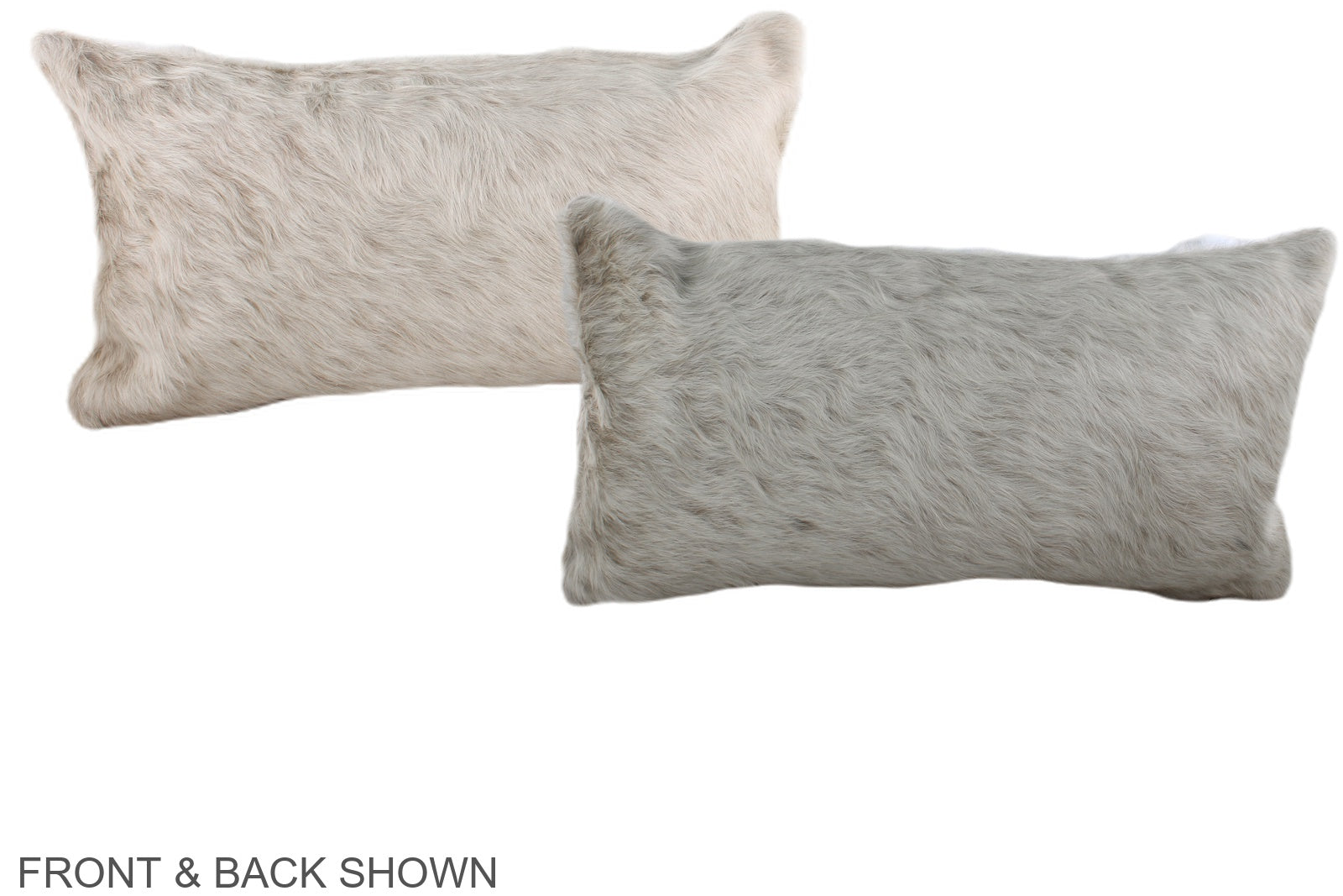 Ivory with Beige Cowhide Pillow #A38031