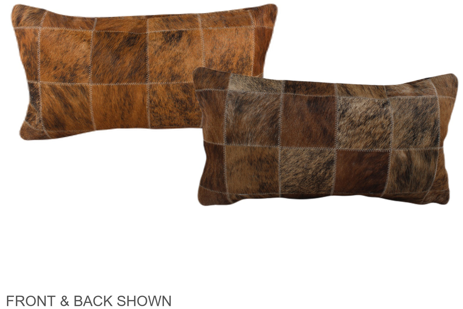 Patchwork Cowhide Pillow #A38154