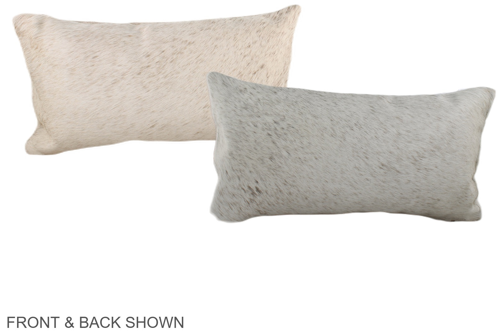 Ivory with Beige Cowhide Pillow #A38155