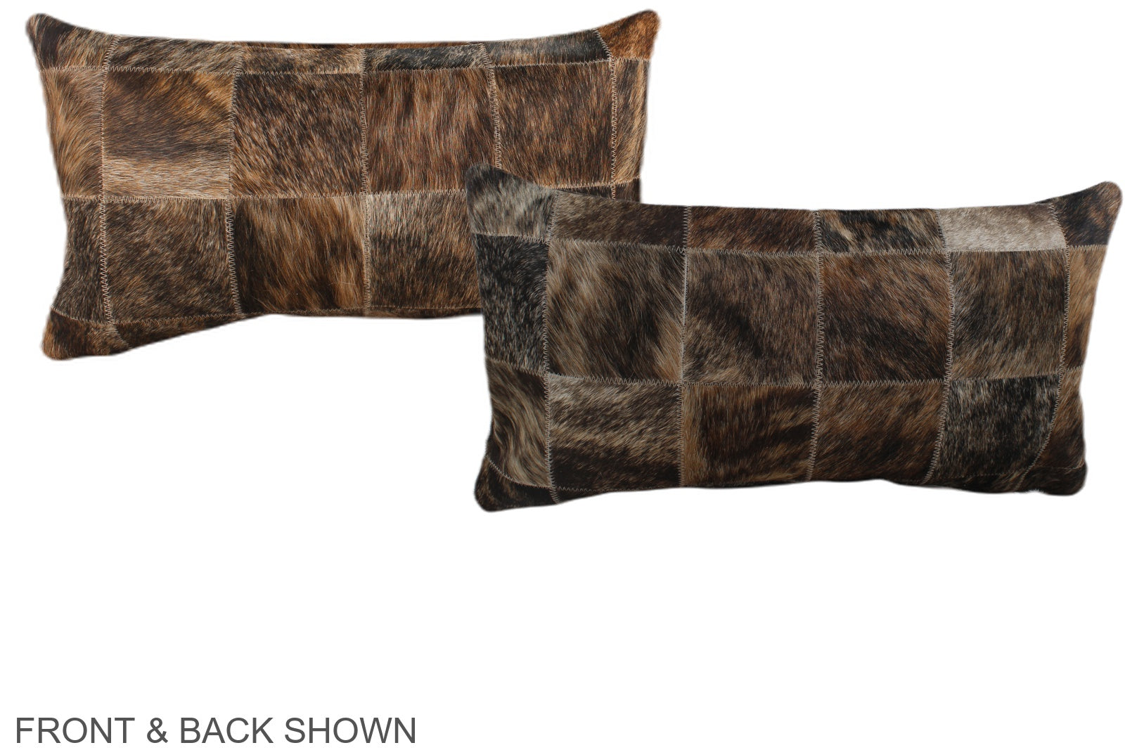 Patchwork Cowhide Pillow #A38191