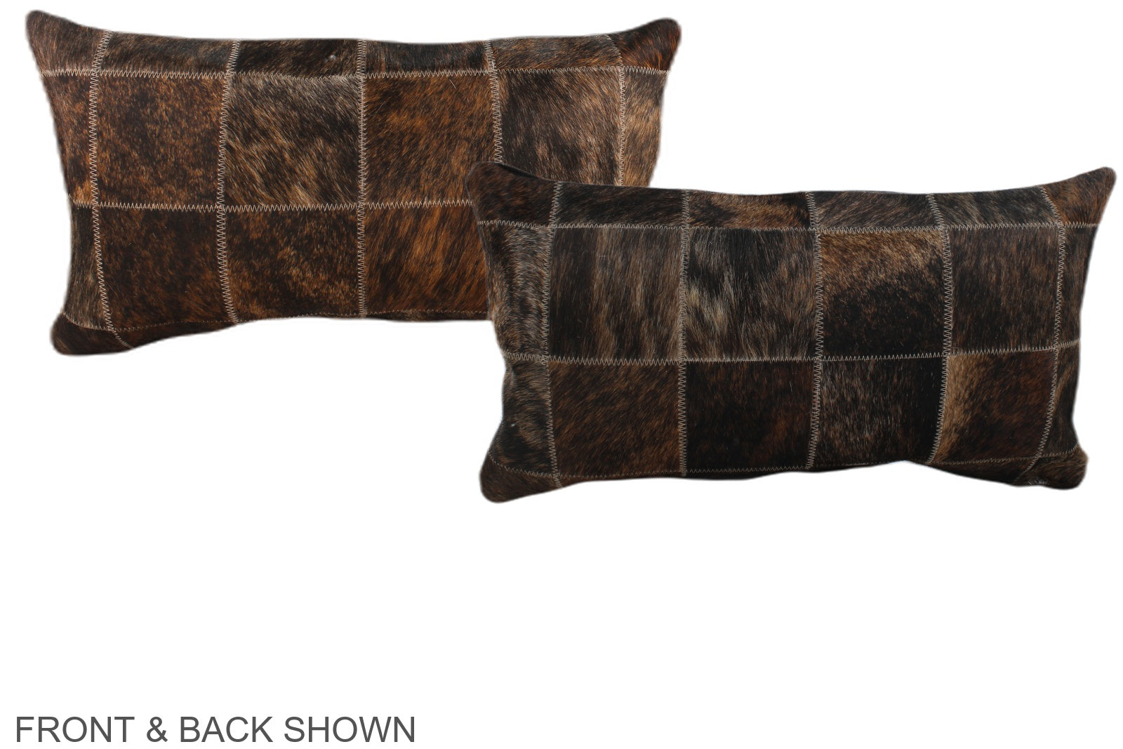 Patchwork Cowhide Pillow #A38195