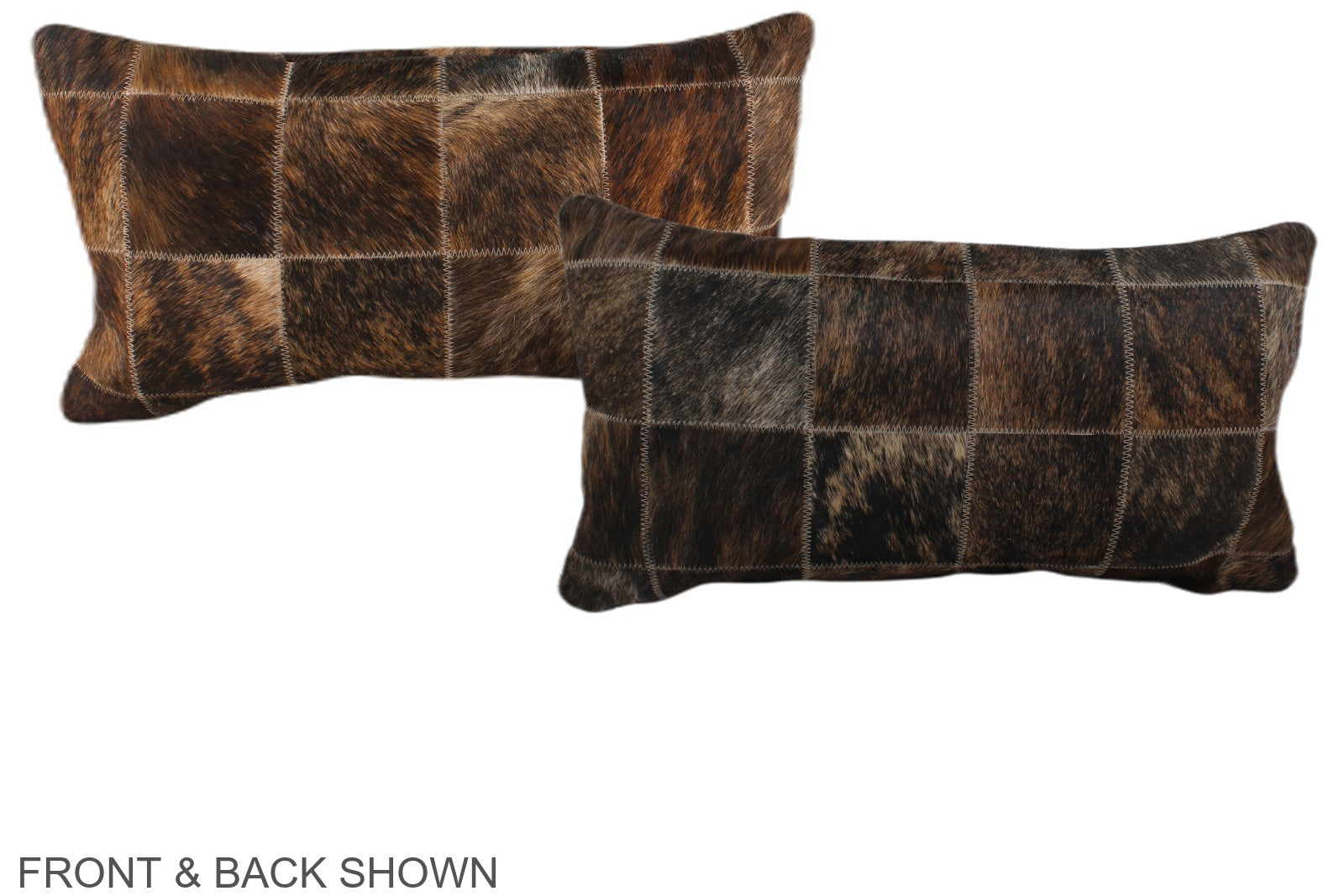 Patchwork Cowhide Pillow #A38203