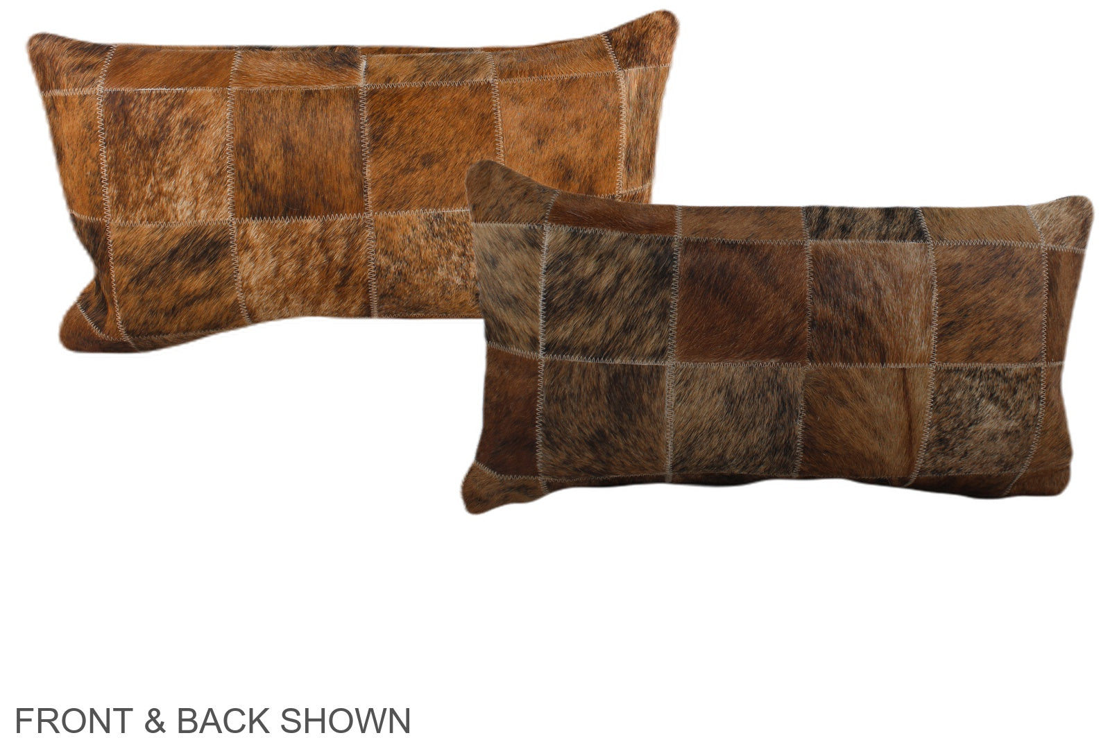 Patchwork Cowhide Pillow #A38206