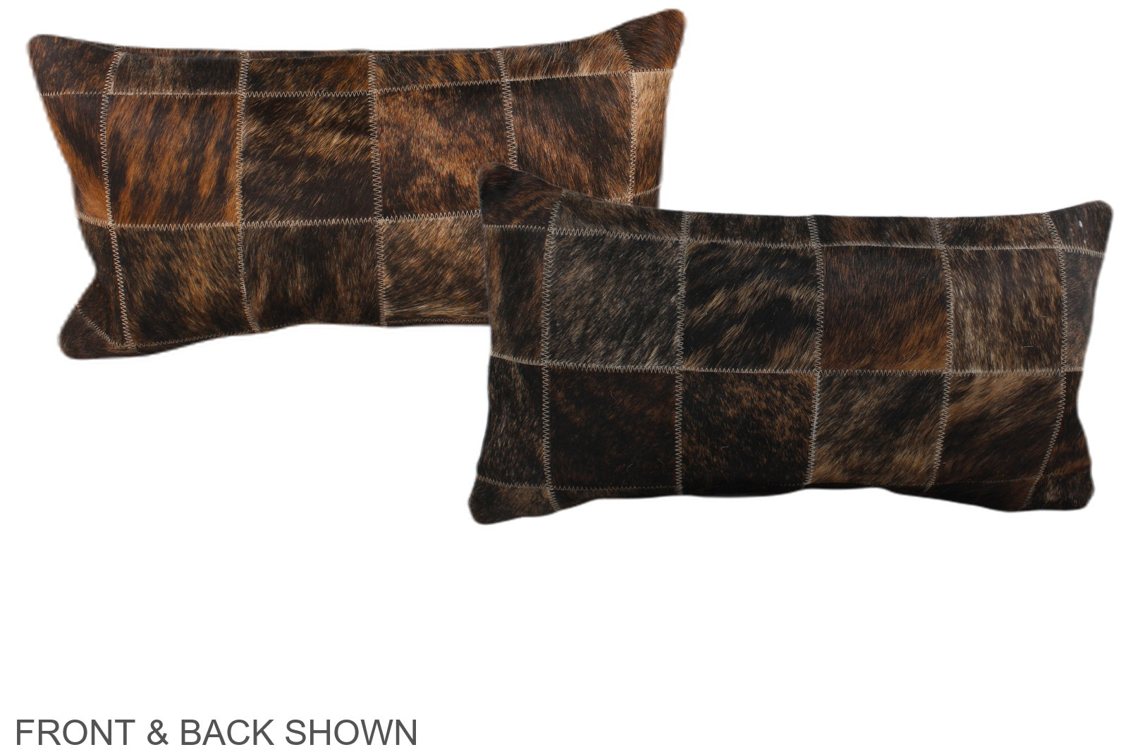 Patchwork Cowhide Pillow #A38209