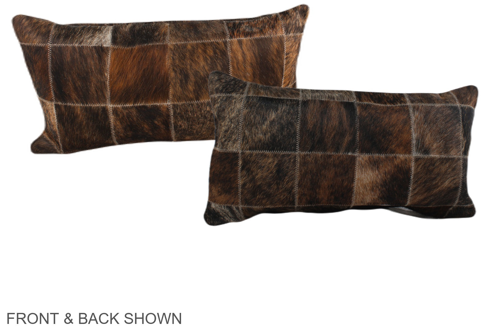 Patchwork Cowhide Pillow #A38213