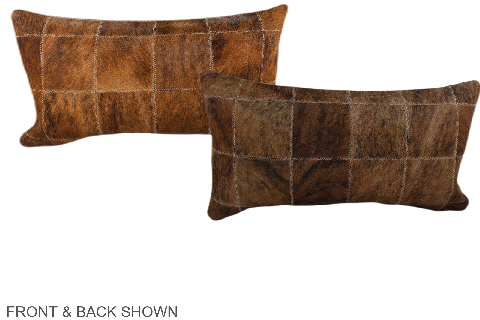 Patchwork Cowhide Pillow #A38217