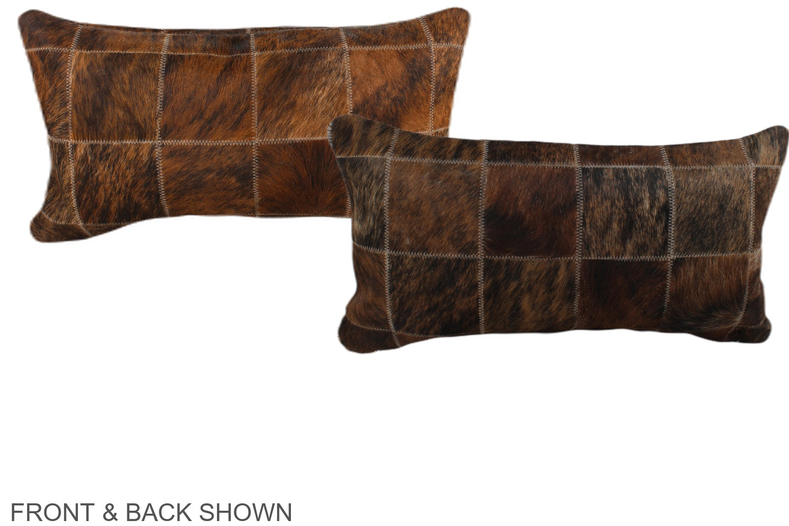 Patchwork Cowhide Pillow #A38220